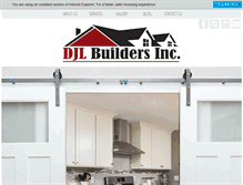 Tablet Screenshot of djlbuilders.com